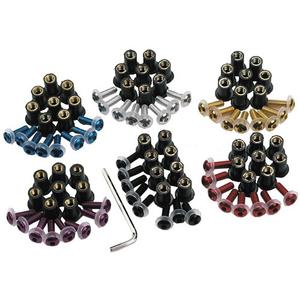 Kruvide komplekt pleksiklaasile Oxford punane