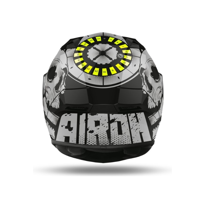 Integrální přilba Airoh Valor Akuna bílo-černo-fluo žlutá 2021