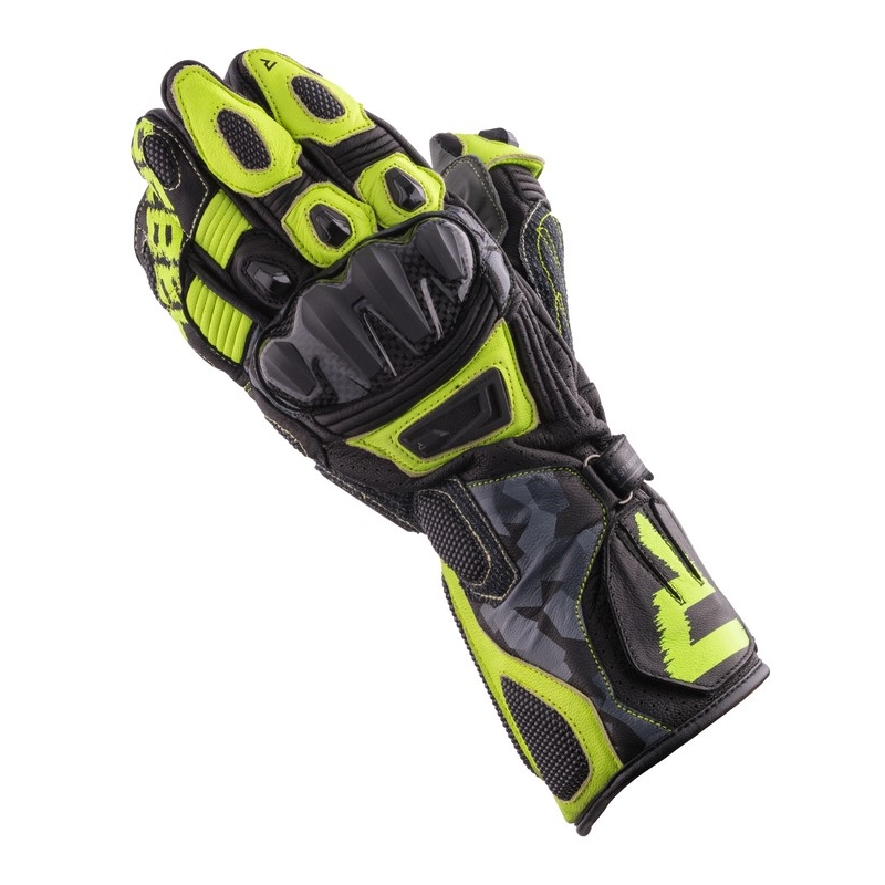Mootorrattakindad Rebelhorn Rebel must-kamo-fluo kollane allahindlus