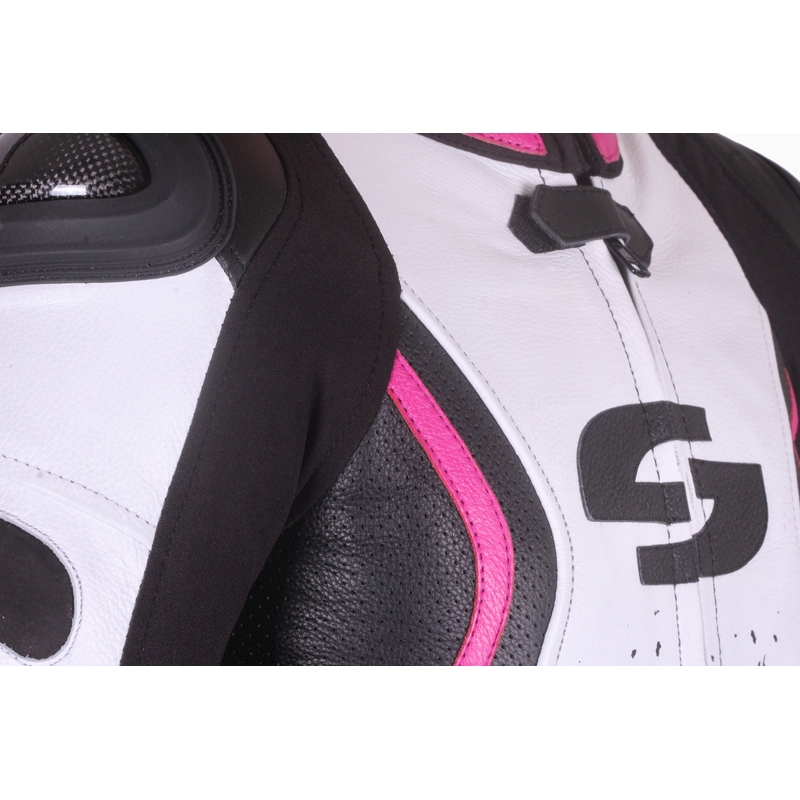 Dámská bunda Tschul 586 černo-bílo-růžová výprodej