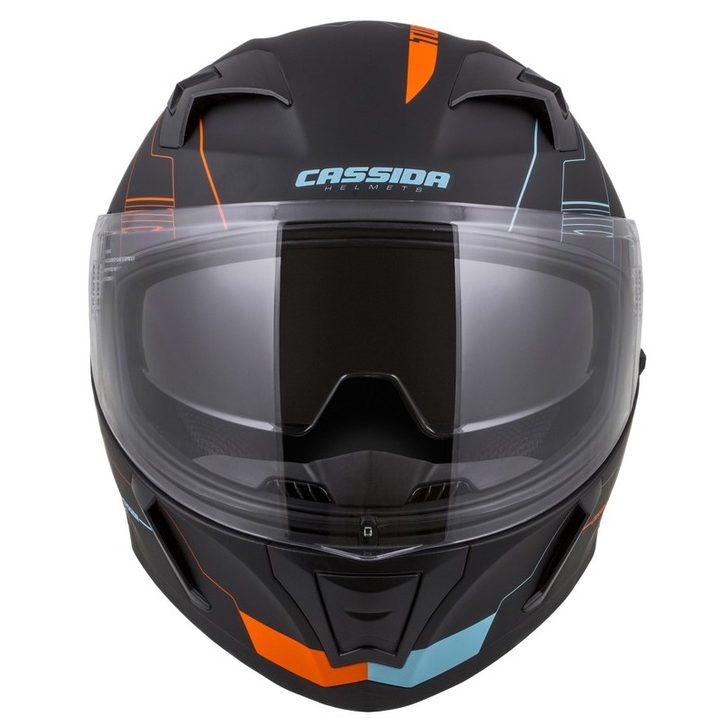 Integrální přilba Cassida Integral 3.0 Turbohead černo-oranžovo-modrá výprodej