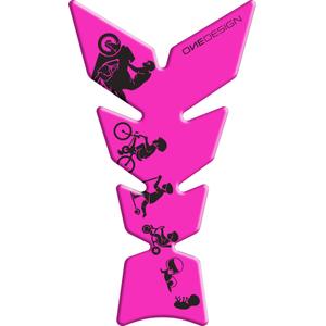 Kütusepaagi kleebis Prindi - Moon fluo roosa