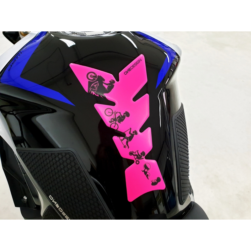 Kütusepaagi kleebis Prindi - Moon fluo roosa