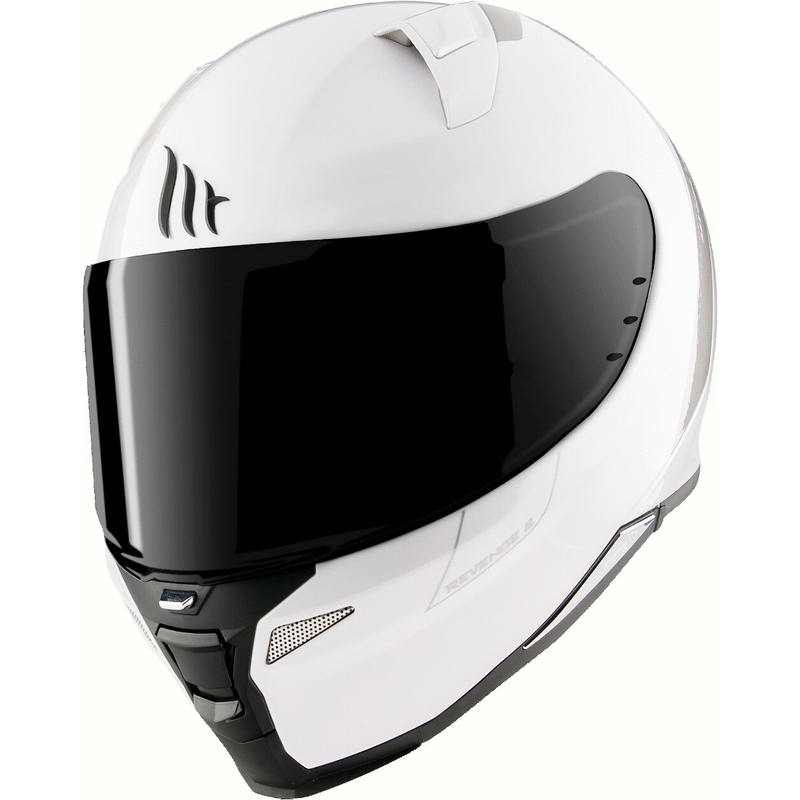 MT Revenge 2 Solid White Gloss Integral mootorratta kiiver allahindlus
