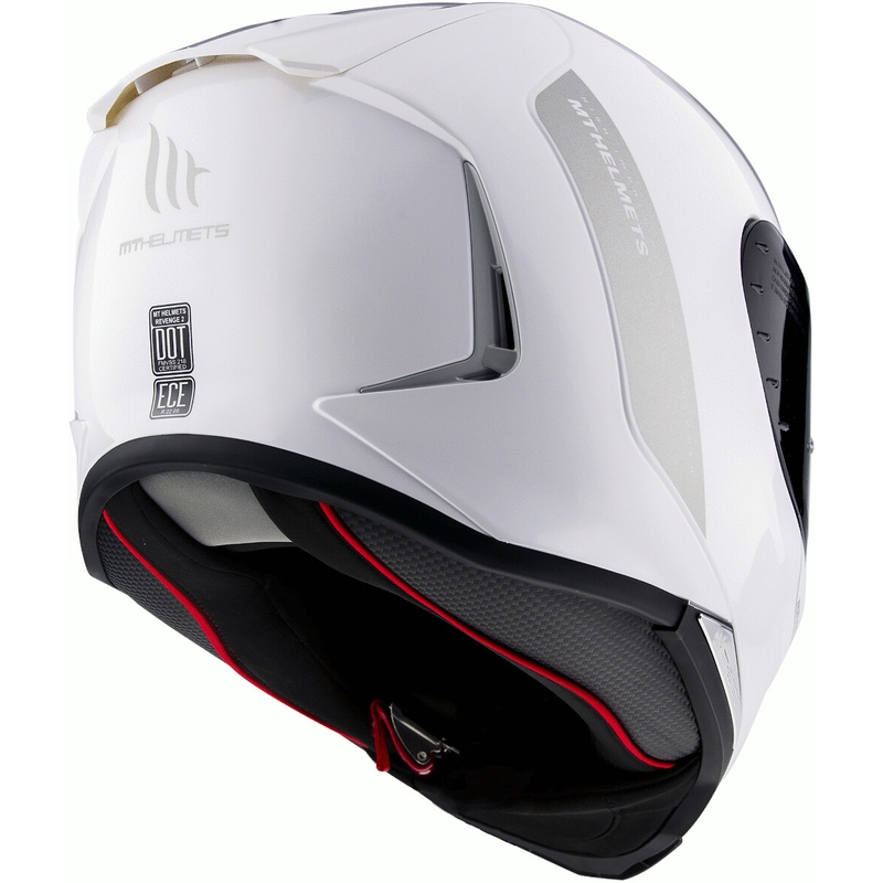MT Revenge 2 Solid White Gloss Integral mootorratta kiiver allahindlus