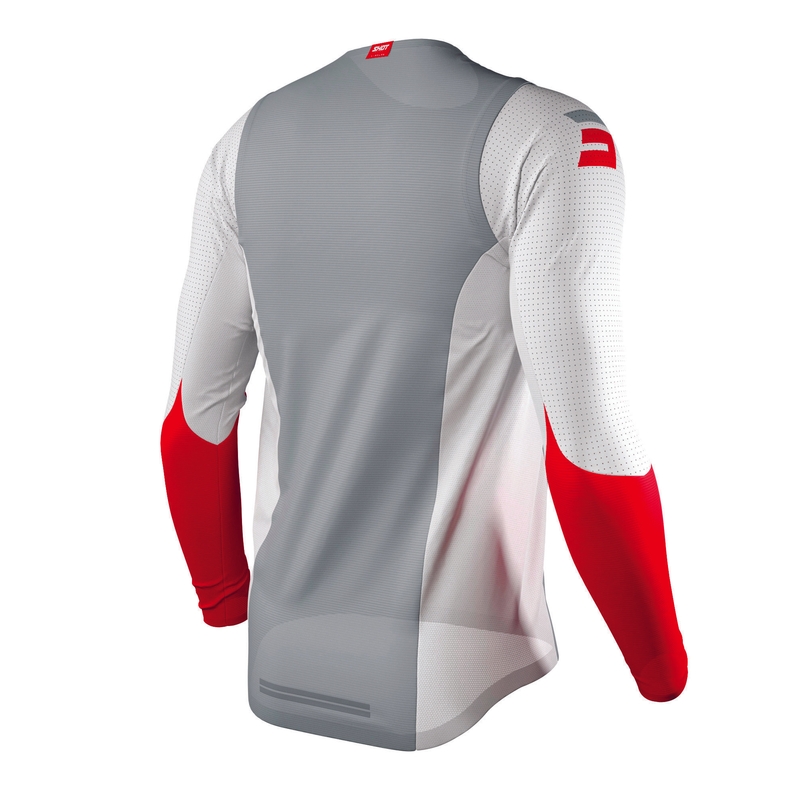 Motokrossitrikoo Shot Aerolite Airflow hall-valge-punane allahindlus