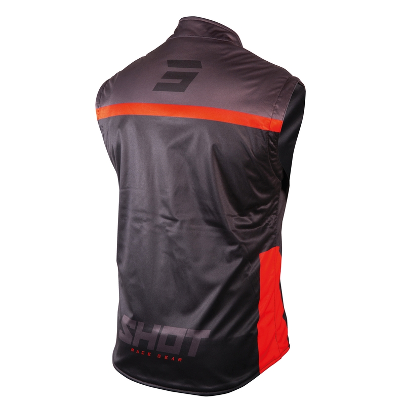 Softshellová vesta Shot Lite černo-červená výprodej