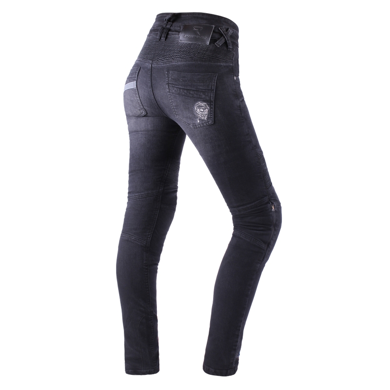 Naiste Street Racer Spike II Slim fit CE teksad mustad