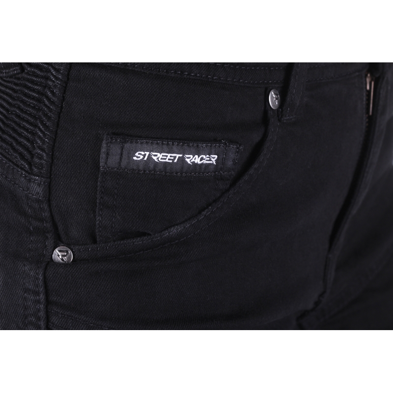 Naiste teksad Street Racer Stretch II Slim fit CE mustad