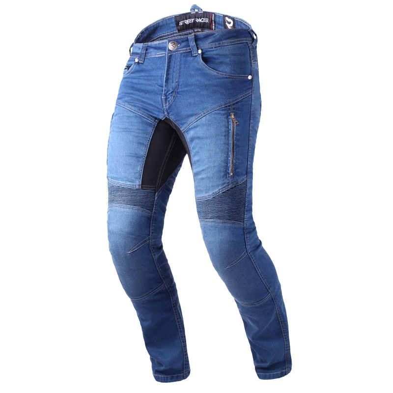 Street Racer Stretch II CE sinised pikendatud mootorratta teksad