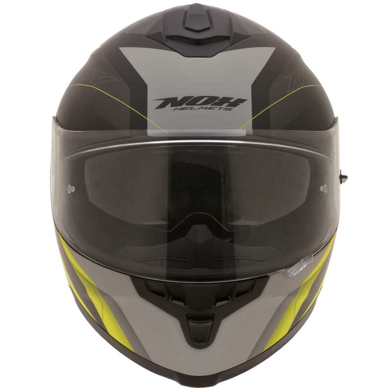 Integrální přilba na motorku NOX N302S Quest černo-šedo-žlutá výprodej