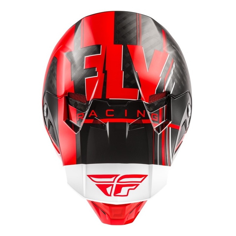 Motokrosová přilba FLY Racing Formula Vector černo-bílo-červená