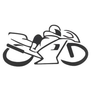 Kleebis siluett Bike must