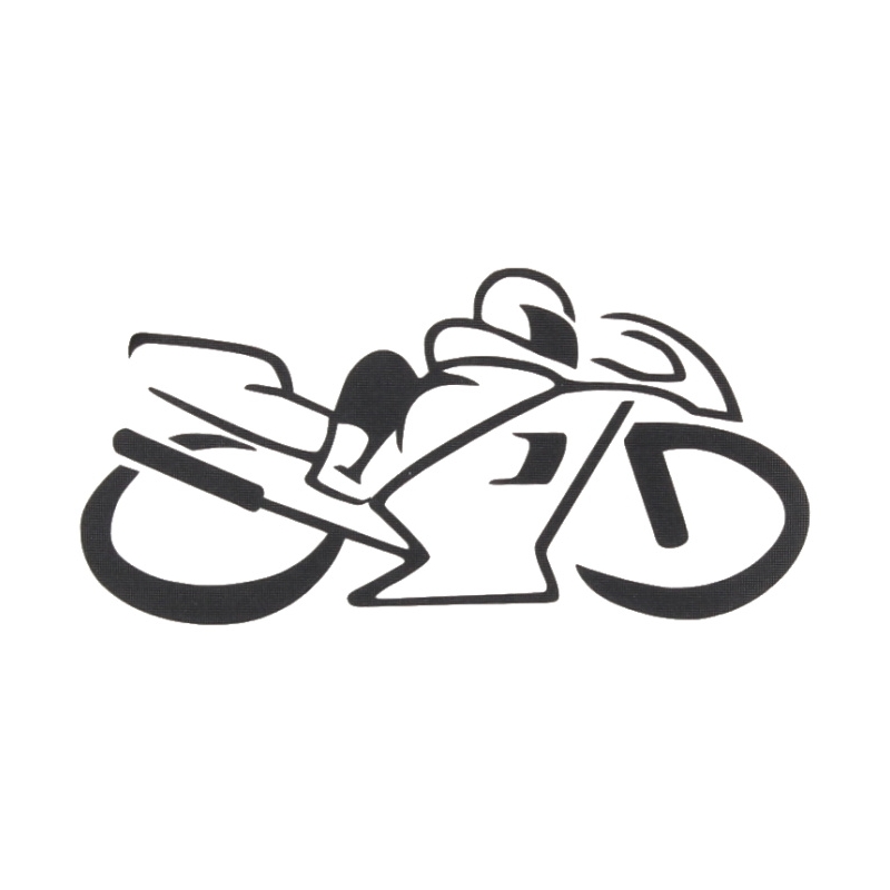 Kleebis siluett Bike must