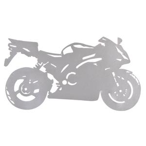 Kleebis siluett Sport Bike hõbedane