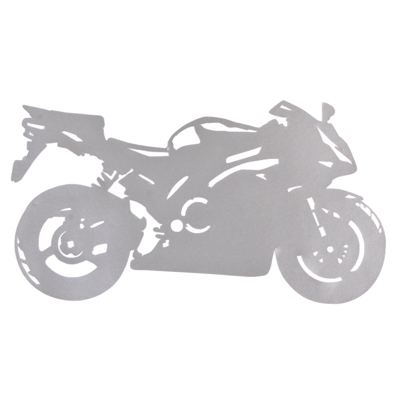 Kleebis siluett Sport Bike hõbedane