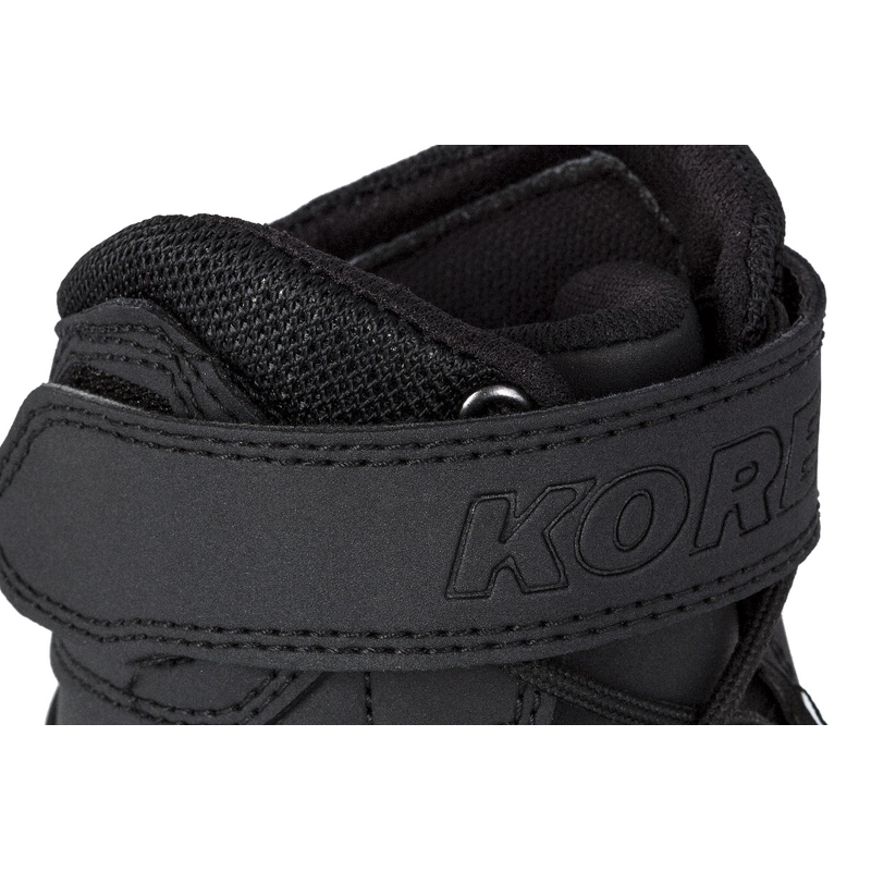 Naiste Kore Velcro 2.0 must-valged mootorratta saapad