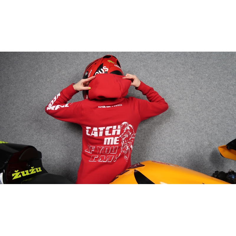 Naiste kapuuts Catch me if you can red allahindlus