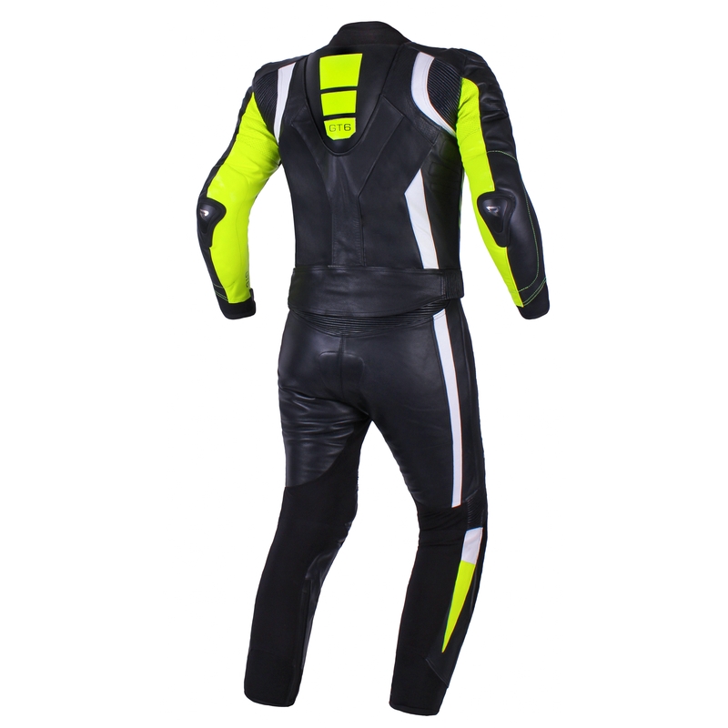 Meeste kombinesoon Street Racer GT6 must-valge-fluo kollane allahindlus