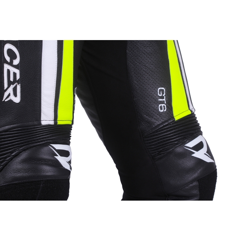 Meeste kombinesoon Street Racer GT6 must-valge-fluo kollane allahindlus