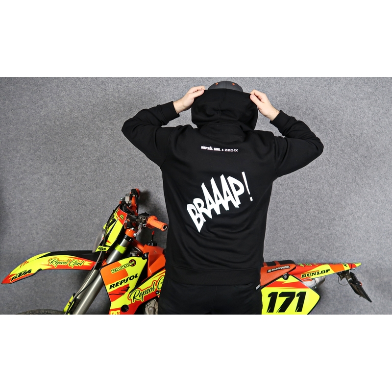 Meeste kapuutsiga SUPERMOTO must