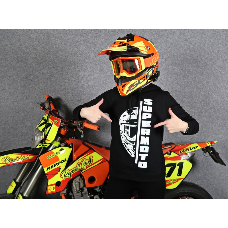 Naiste dressipluus SUPERMOTO must allahindlus