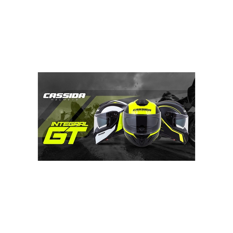 Integrální přilba Cassida Integral GT 2.0 Ikon černo-bílo-šedo-fluo žlutá