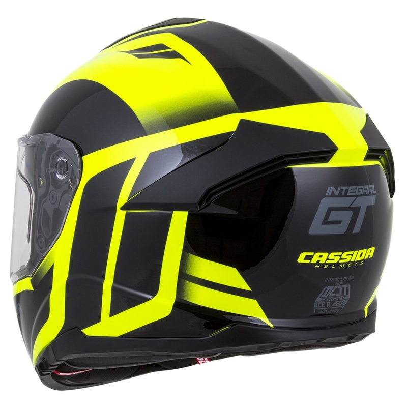 Integrální přilba Cassida Integral GT 2.0 Ikon černo-fluo žlutá