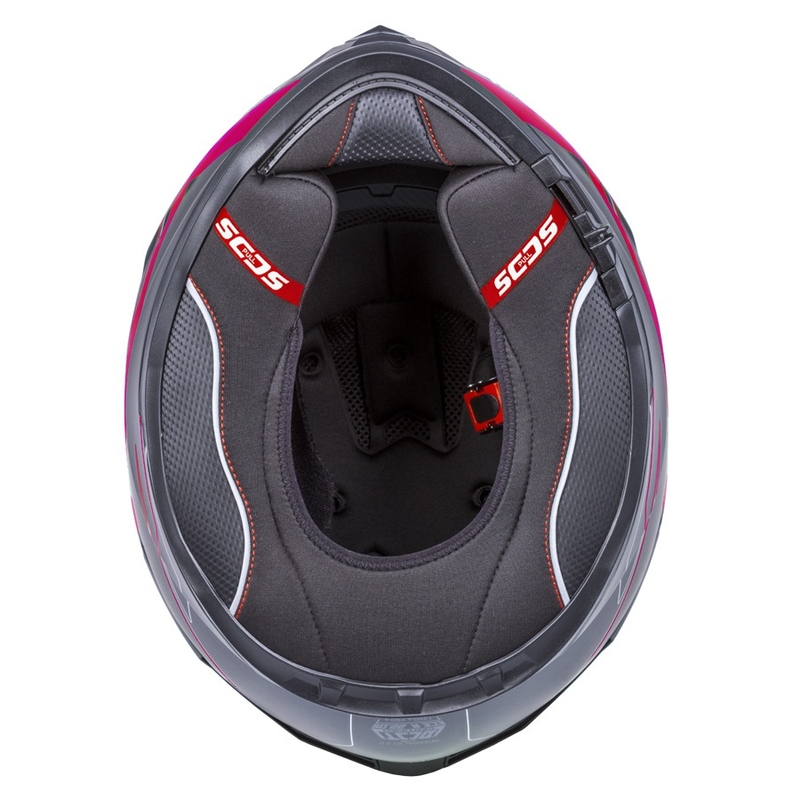 Integrální přilba Cassida Integral GT 2.0 Reptyl černo-šedo-fluo červená