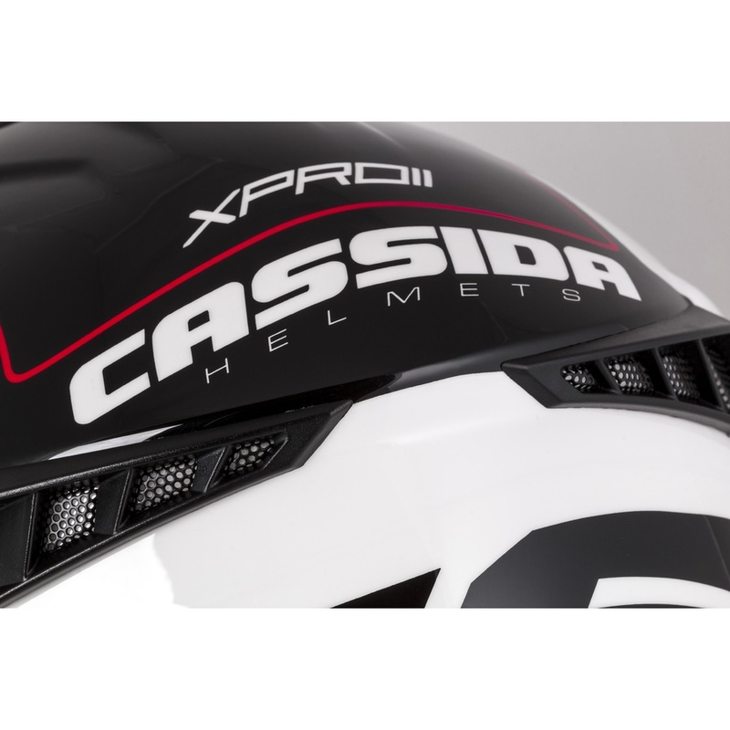 Motokrosová přilba Cassida Cross Pro II Contra bílo-červeno-černá