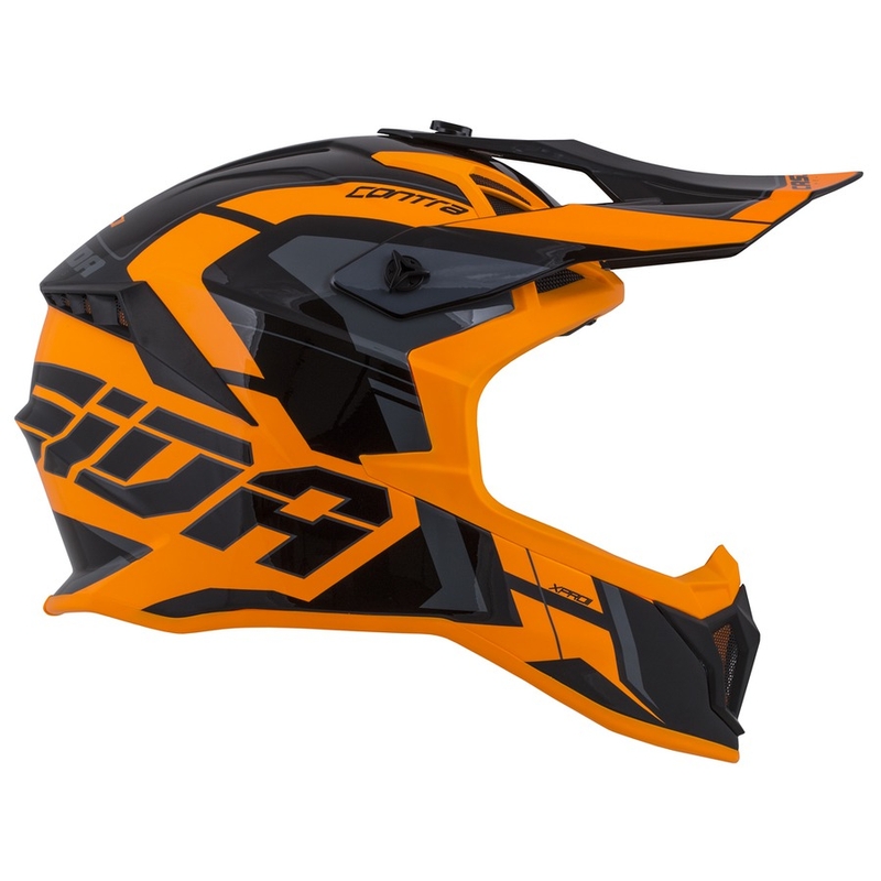 Motokrosová přilba Cassida Cross Pro II Contra oranžovo-černo-šedá