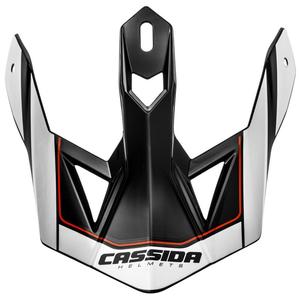 Cassida Cross Pro II kiivri visiir valge-punane-must