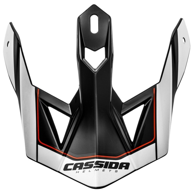 Cassida Cross Pro II kiivri visiir valge-punane-must