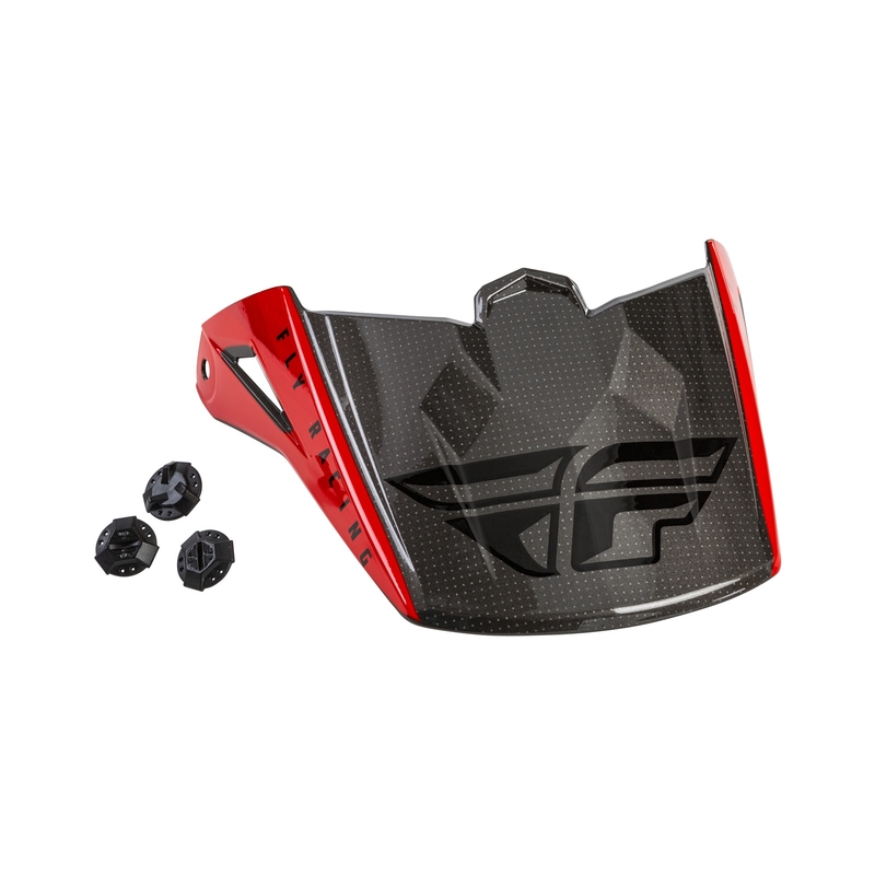 Kiivri visiir FLY Racing Kinetic Straight punane-must-hall kiiver