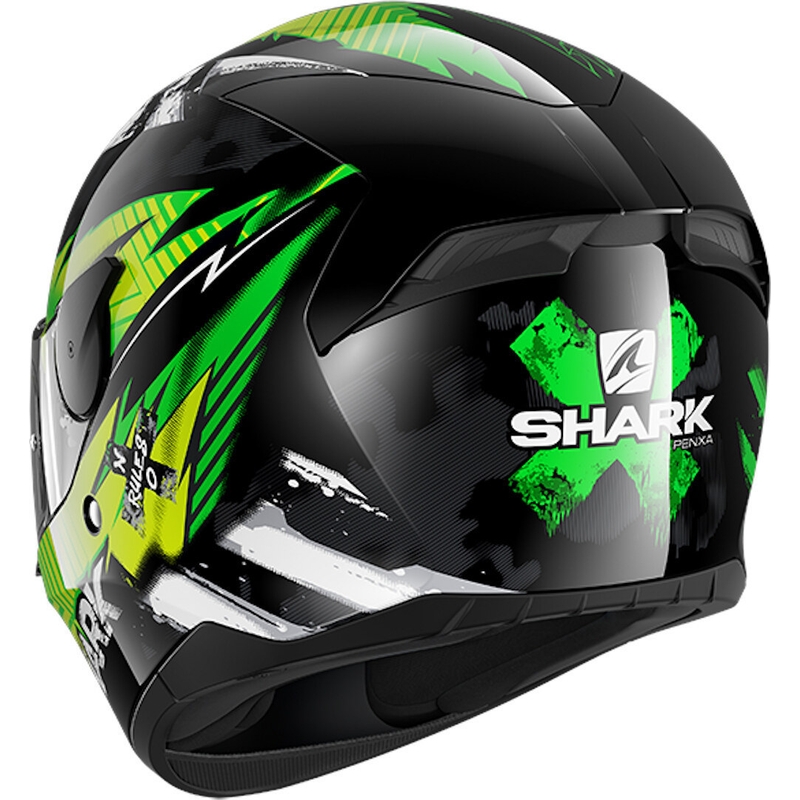 Integrální přilba SHARK D-SKWAL 2 Penxa černo-bílo-fluo zelená výprodej