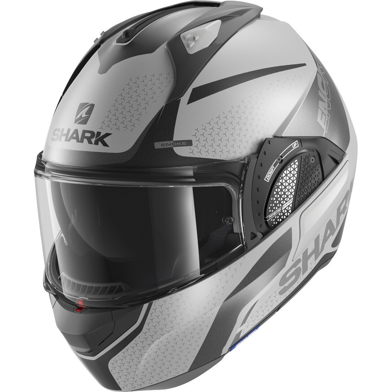 Překlápěcí přilba SHARK EVO-GT Encke šedo-černá výprodej