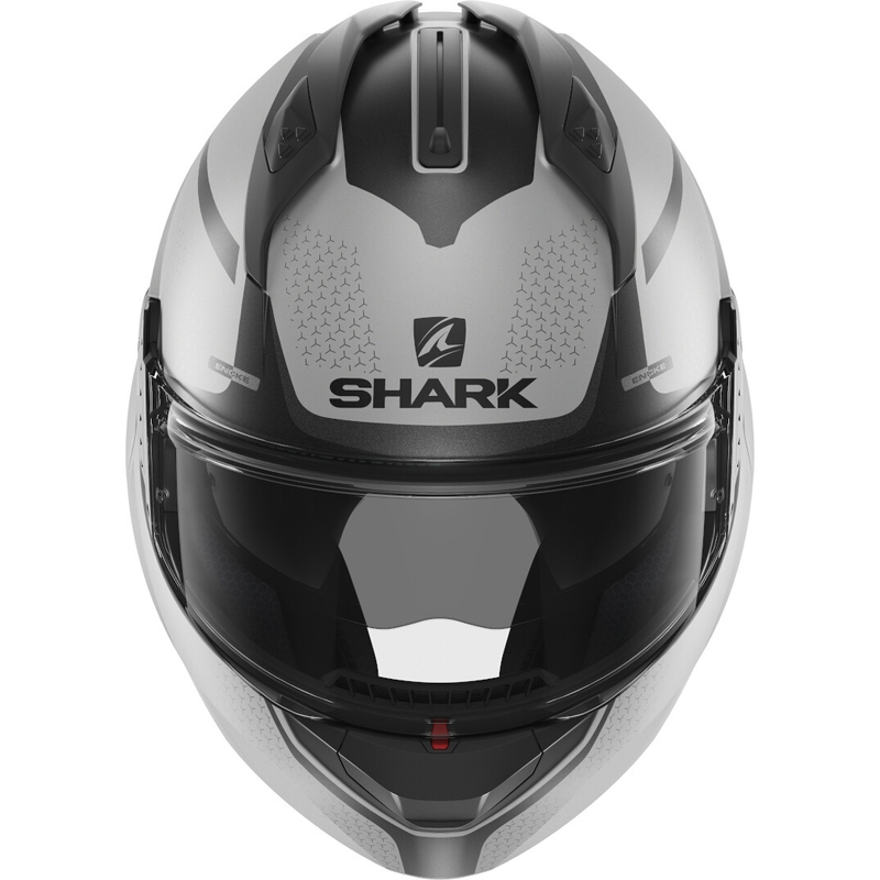 Překlápěcí přilba SHARK EVO-GT Encke šedo-černá výprodej