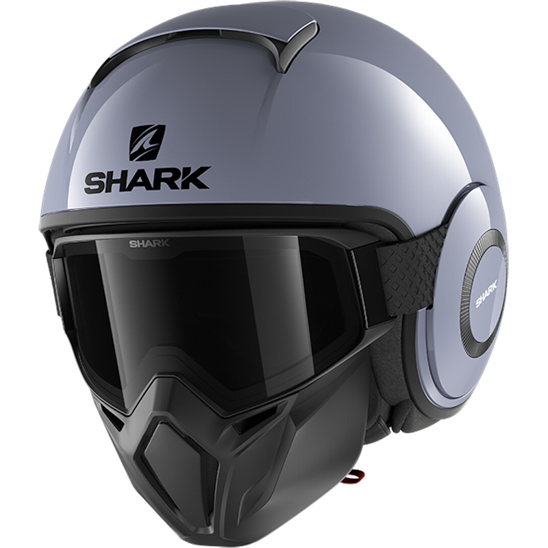Otevřená přilba SHARK STREET-DRAK Blank šedá