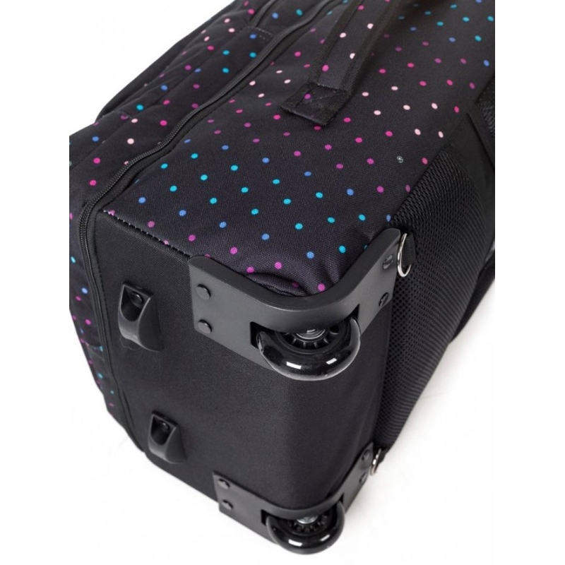Kufr Meatfly Revel Trolley Bag černo-růžový