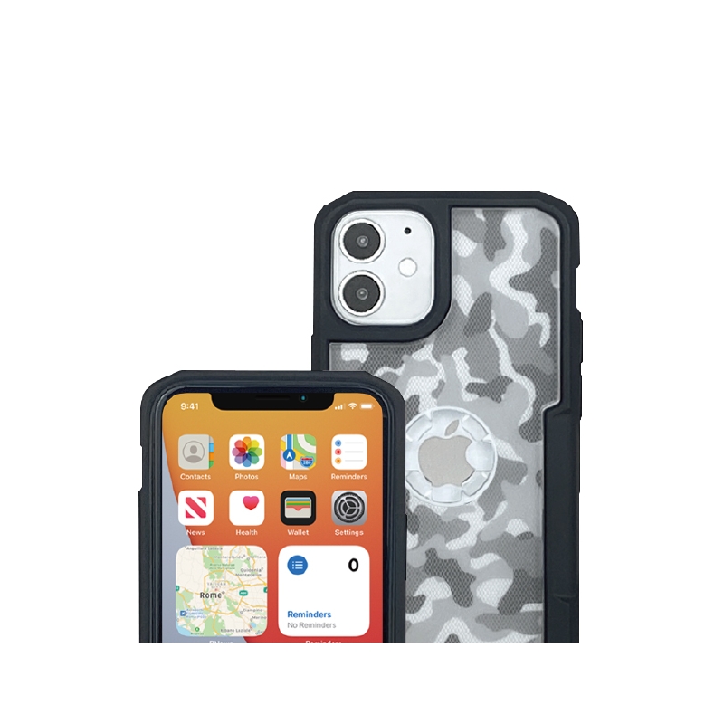 Kryt telefonu s držákem CUBE X-Guard pro Apple iPhone 12 Mini camo výprodej