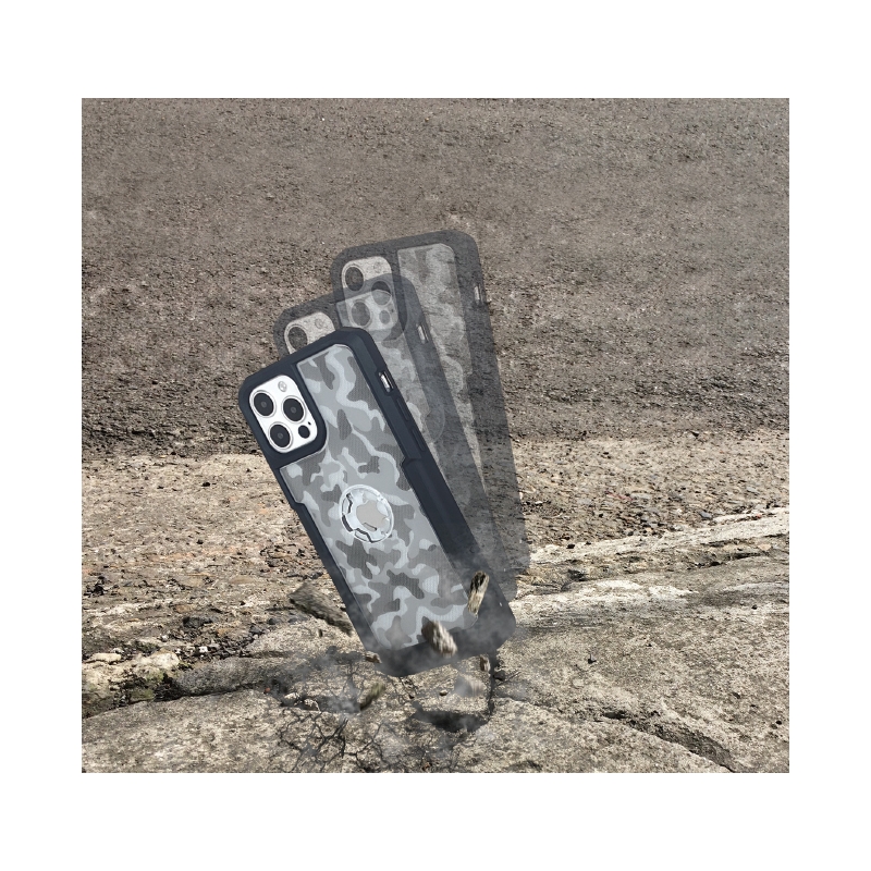 Kryt telefonu s držákem CUBE X-Guard pro Apple iPhone 12/12 Pro camo výprodej