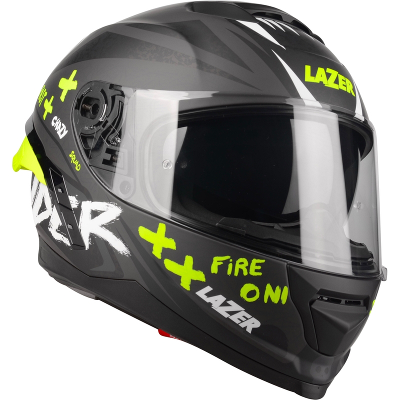 Integrální přilba na motorku Lazer Rafale SR Ride Oni šedo-bílo-fluo žlutá výprodej
