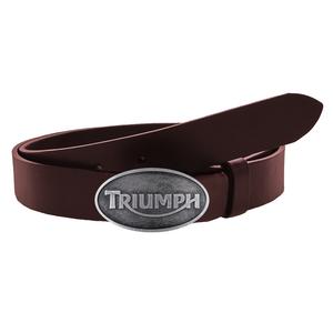 Nahast moto vöö Triumphi pruuni pandlaga