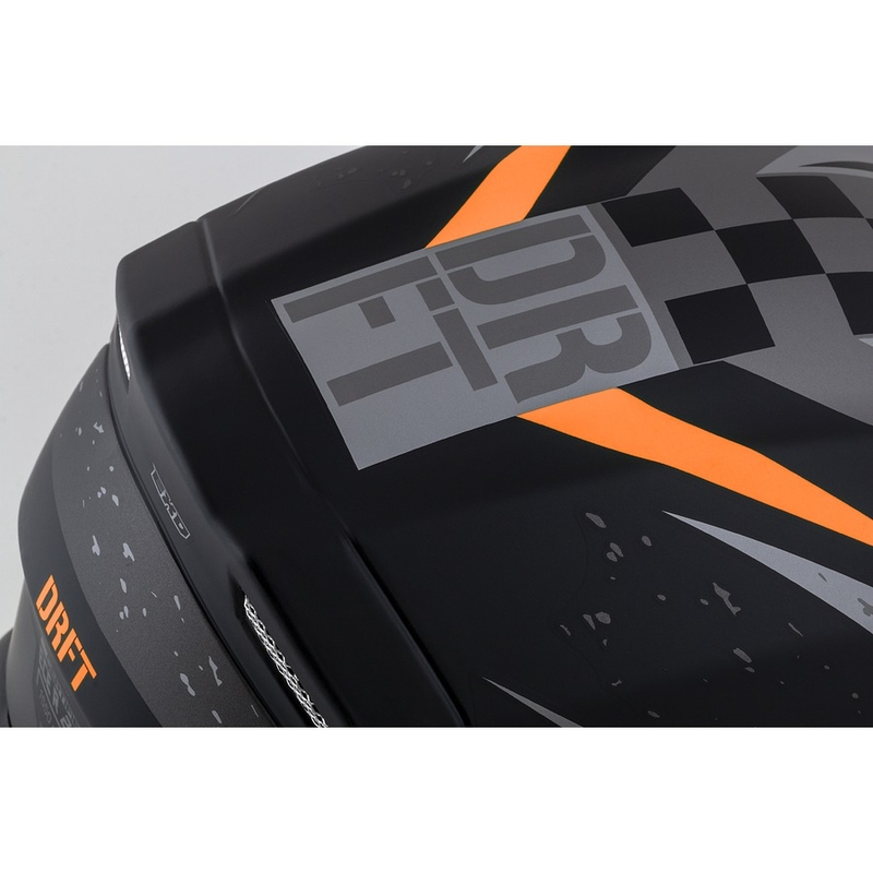 Integral mootorratta kiiver Cassida Integral 3.0 DRFT matt hall-must-oranž