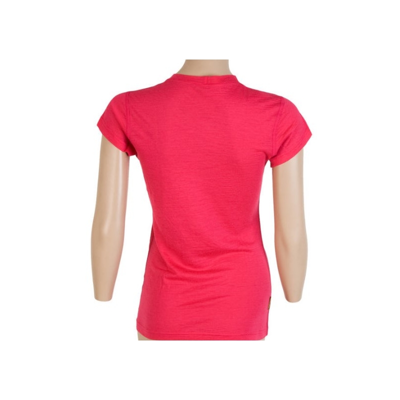 Dámské funkční triko Sensor Merino Active růžové - krátký rukáv výprodej