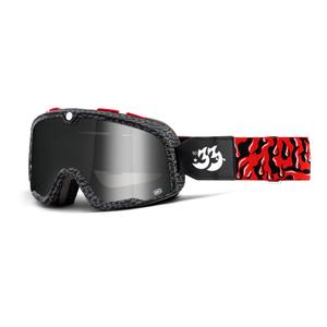 Prillid 100% BARSTOW House Ind. must-punased (peegelplekist hõbedane plexi)