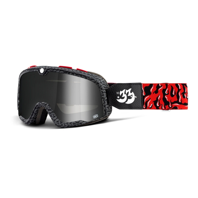 Prillid 100% BARSTOW House Ind. must-punased (peegelplekist hõbedane plexi)