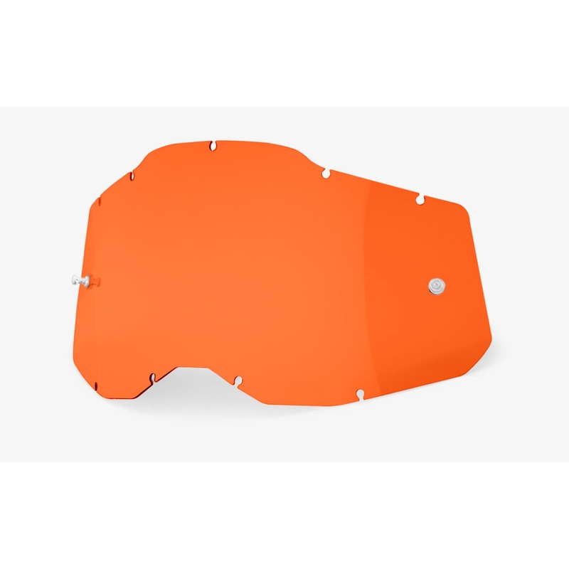 Plexi 100% Racecraft 2/Accuri 2/Strata 2 oranž (Anti-fog)