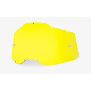 Plexi 100% Racecraft 2/Accuri 2/Strata 2 kollane (Anti-fog)
