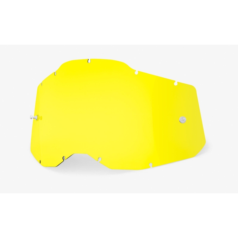 Plexi 100% Racecraft 2/Accuri 2/Strata 2 kollane (Anti-fog)